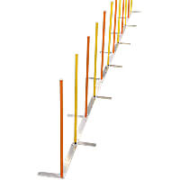 Clip & Go 3-in-1 Weave Pole Bases, Set of 12